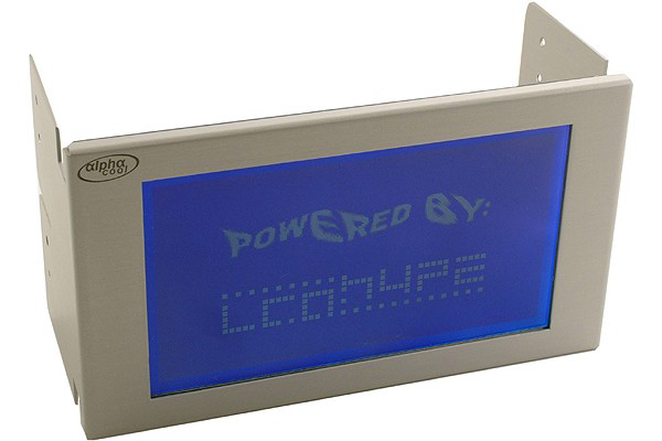 Alphacool LCD-Display 240x128 Pixel blue neg. silver