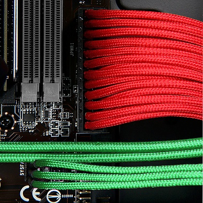 BitFenix 24-Pin ATX 30cm Green/Black