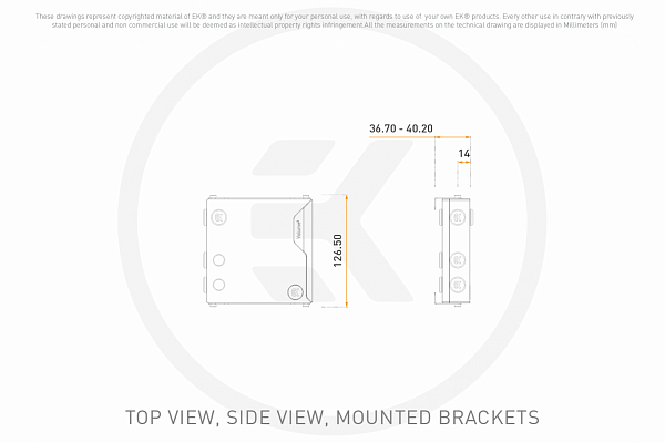 EK-Quantum Volume³ FLT 120 D-RGB - Plexi