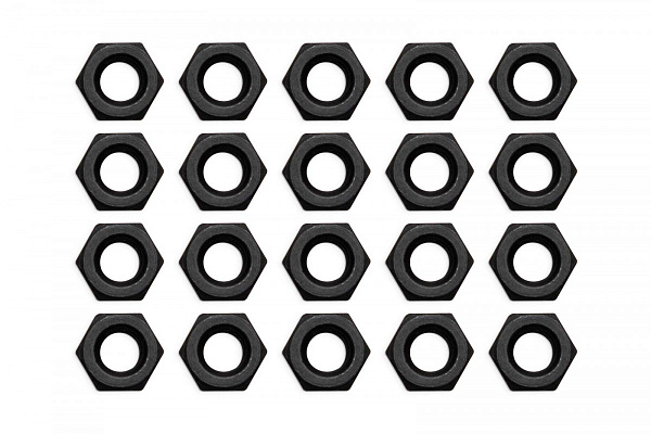 EK-Loop Nut Set M4 - Black (20pcs)
