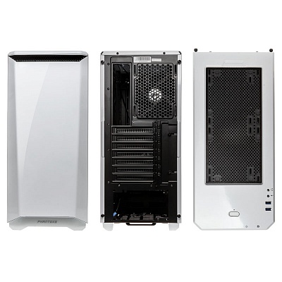 Phanteks Eclipse P400 Mid Tower Case, Window - Glacier White